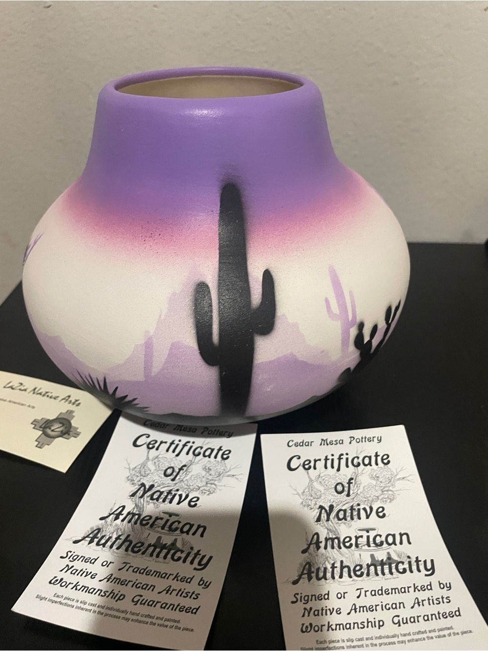 Beautiful Handmade Native American Pot - Picture 3 of 10
